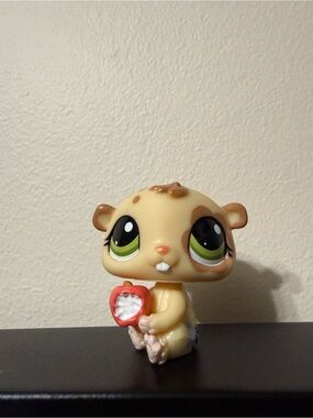 Littlest Pet Shop LPS Hamster #1888 Apple G2 2011 Hasbro Authentic